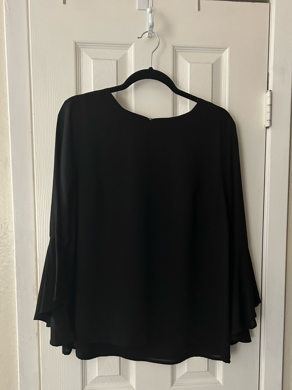 Goldray Black bell sleeve blouse. NWOT.